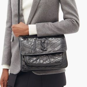 Authentic YSL Niki Medium in Vintage Leather